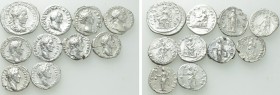 10 Roman Silver Coins.