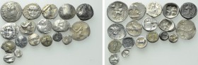 19 Greek Silver Coins.