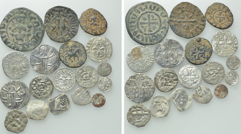 19 Medieval Coins. 

Obv: .
Rev: .

. 

Condition: See picture.

Weight...