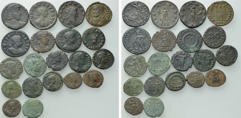 20 Late Roman Coins. 

Obv: .
Rev: .

. 

Condition: See picture.

Weig...