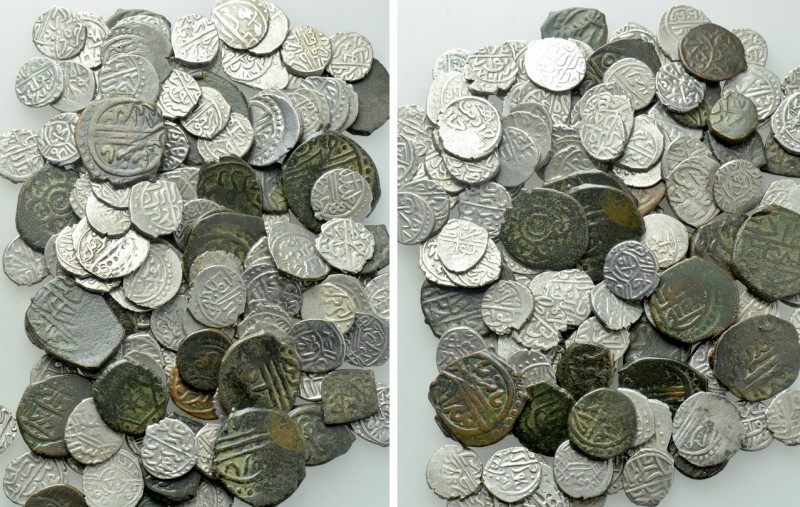 Circa 140 Ottoman Coins. 

Obv: .
Rev: .

. 

Condition: See picture.

...