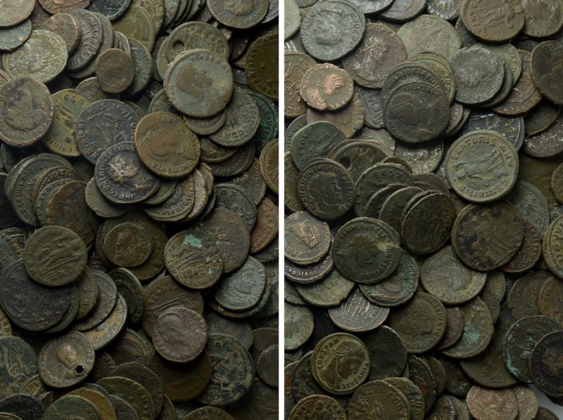 Circa 300 Roman Coins. 

Obv: .
Rev: .

. 

Condition: See picture.

We...