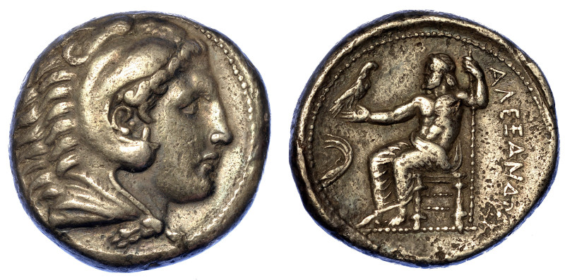 REGNO DI MACEDONIA. ALESSANDRO III MAGNO, 336-323 a.C.

Tetradracma.

Testa ...