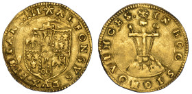 FERRARA. ALFONSO I D'ESTE, 1505-1534. Scudo d'oro.