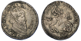 FERRARA. ALFONSO II D'ESTE, 1559-1597. Giorgino o Grosso 1596.