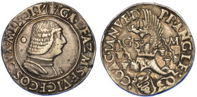 MILANO. GALEAZZO MARIA SFORZA, 1466-1476. Testone (o Lira o Grosso da 20 Soldi).
