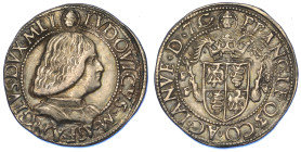 MILANO. LUDOVICO MARIA SFORZA (DETTO IL MORO), 1494-1499. Testone (o Grosso da 20 Soldi).