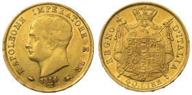 MILANO. NAPOLEONE I, 1805-1814. 40 Lire 1814 (II tipo, puntali sagomati).