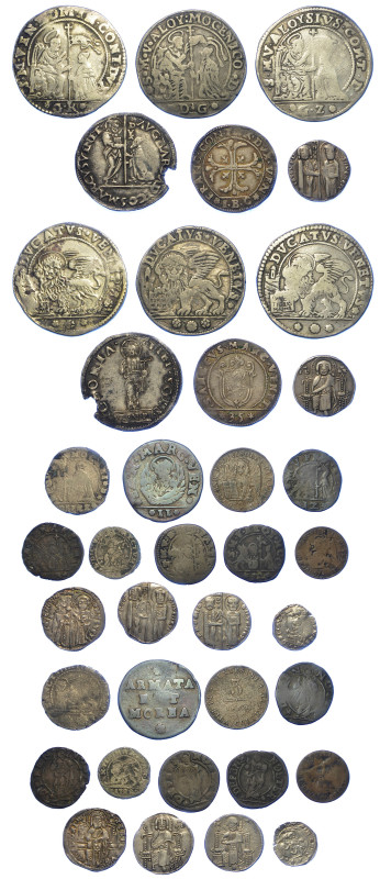 VENEZIA.

Lotto di diciannove monete.

Monetazione mista dal XIII al XVIII secol...