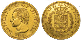 REGNO DI SARDEGNA. CARLO FELICE DI SAVOIA, 1821-1831. 80 Lire 1827. Torino.
