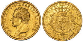 REGNO DI SARDEGNA. CARLO FELICE DI SAVOIA, 1821-1831. 20 Lire 1830. Torino.