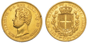 REGNO DI SARDEGNA. CARLO ALBERTO DI SAVOIA, 1831-1849. 20 Lire 1834. Torino.