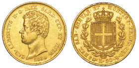 REGNO DI SARDEGNA. CARLO ALBERTO DI SAVOIA, 1831-1849. 20 Lire 1838. Torino.