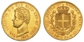 REGNO DI SARDEGNA. CARLO ALBERTO DI SAVOIA, 1831-1849. 20 Lire 1839. Torino.