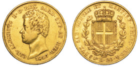 REGNO DI SARDEGNA. CARLO ALBERTO DI SAVOIA, 1831-1849. 20 Lire 1847. Torino.