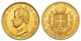 REGNO DI SARDEGNA. CARLO ALBERTO DI SAVOIA, 1831-1849. 20 Lire 1848. Genova.