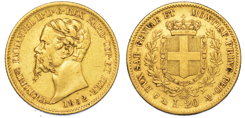 REGNO DI SARDEGNA. VITTORIO EMANUELE II DI SAVOIA, 1849-1861.

20 Lire 1852. G...