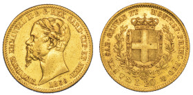 REGNO DI SARDEGNA. VITTORIO EMANUELE II DI SAVOIA, 1849-1861. 20 Lire 1856. Genova.