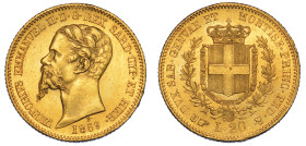 REGNO DI SARDEGNA. VITTORIO EMANUELE II DI SAVOIA, 1849-1861. 20 Lire 1859. Torino.