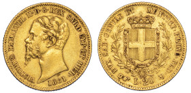 REGNO DI SARDEGNA. VITTORIO EMANUELE II DI SAVOIA, 1849-1861. 20 Lire 1861. Torino.