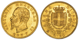 REGNO D’ITALIA. VITTORIO EMANUELE II DI SAVOIA, 1861-1878. 20 Lire 1877. Roma.