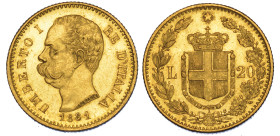 REGNO D’ITALIA. UMBERTO I DI SAVOIA, 1878-1900. 20 Lire 1881.