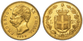 REGNO D'ITALIA. UMBERTO I DI SAVOIA, 1878-1900. 20 Lire 1884.