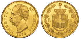 REGNO D'ITALIA. UMBERTO I DI SAVOIA, 1878-1900. 20 Lire 1886.