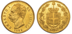 REGNO D'ITALIA. UMBERTO I DI SAVOIA, 1878-1900. 20 Lire 1889.