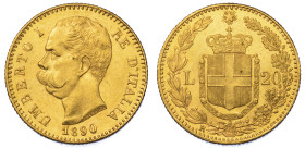 REGNO D'ITALIA. UMBERTO I DI SAVOIA, 1878-1900. 20 Lire 1890.
