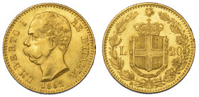 REGNO D'ITALIA. UMBERTO I DI SAVOIA, 1878-1900. 20 Lire 1891.