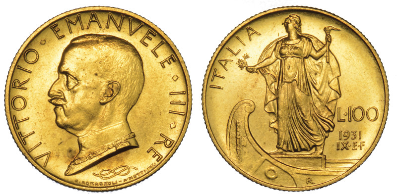 REGNO D'ITALIA. VITTORIO EMANUELE III DI SAVOIA, 1900-1946.

100 Lire 1931/A. ...