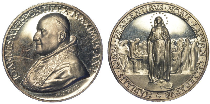 VATICANO. GIOVANNI XXIII, 1958-1963.

Medaglia in argento A. I.

Busto a s. ...