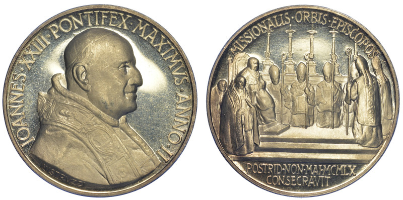 VATICANO. GIOVANNI XXIII, 1958-1963.

Medaglia in argento A. II.

Busto a d....