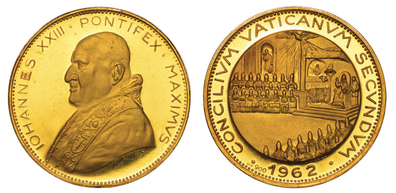 VATICANO. GIOVANNI XXIII, 1958-1963.

Medaglia in oro 1962. Concilio Ecumenico...