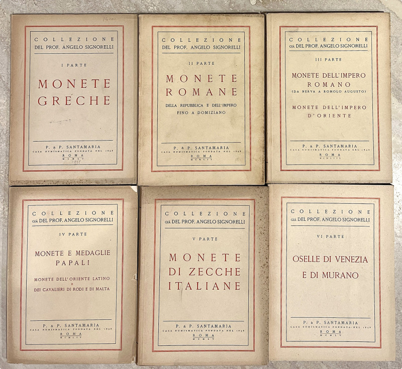 SANTAMARIA P. & P.

COLLEZIONE A. SIGNORELLI.

- vol. I – Monete greche. Rom...