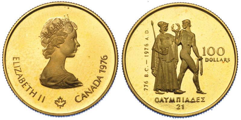 CANADA. REPUBLIC.

100 Dollars. Per le Olimpiadi di Montreal 1976.


Busto ...