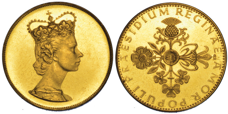 GERMANIA. ELIZABETH II, 1953-2022.

Medaglia d'oro del peso di due ducati. Per...