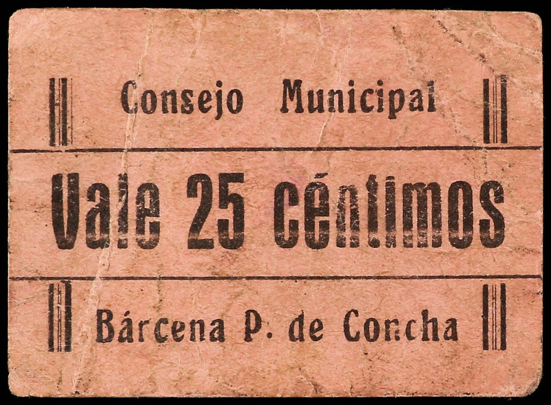 C.M. de BÁRCENA PIE DE CONCHA (Cantabria). Cartón. RARÍSIMO. NO CATALOGADO EN NI...