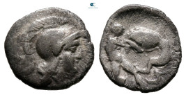 Lucania. Herakleia circa 420-390 BC. Diobol AR