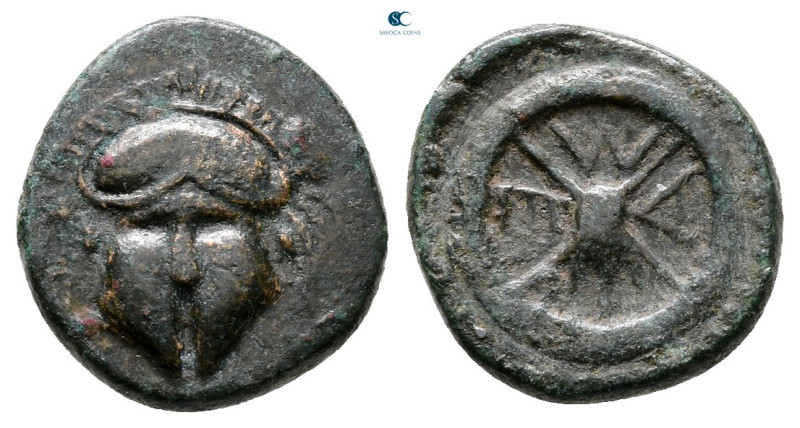 Thrace. Mesembria circa 400-300 BC. 
Bronze Æ

13 mm, 1,64 g



Very Fine...