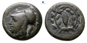 Aiolis. Elaia circa 340-330 BC. Bronze Æ