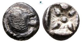 Ionia. Miletos circa 525-475 BC. Diobol AR