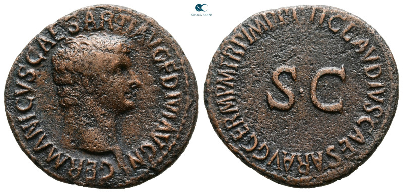 Germanicus AD 37-41. Rome
As Æ

30 mm, 9,21 g



Very Fine