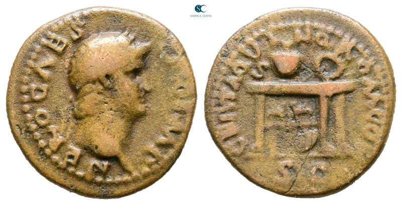 Nero AD 54-68. Rome
Semis Æ

18 mm, 3,35 g



Nearly Very Fine