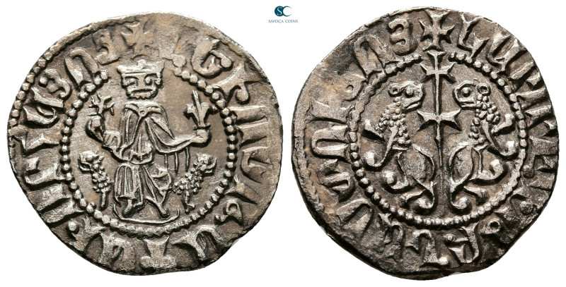 Cilician Armenia. Sis. Levon I AD 1198-1219. 
Tram AR

21 mm, 2,68 g



G...