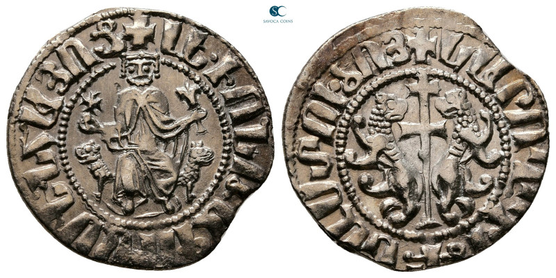 Cilician Armenia. Sis. Levon I AD 1198-1219. 
Tram AR

22 mm, 2,88 g



G...