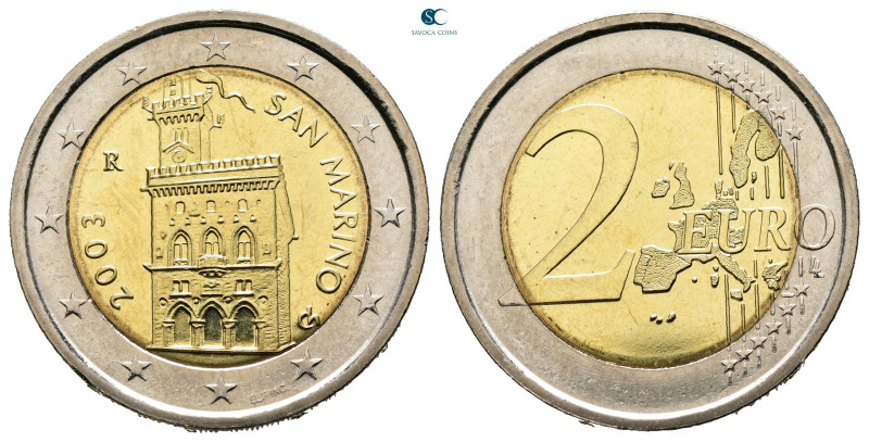 San Marino. AD 2003. 
2 Euro 2003

25,75 mm, 8,50 g



Uncirculated