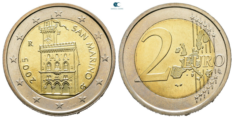 San Marino. AD 2005. 
2 Euro 2005

25,75 mm, 8,50 g



Uncirculated