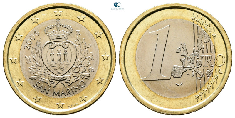 San Marino. AD 2006. 
1 Euro 2006

23,25 mm, 7,50 g



Uncirculated